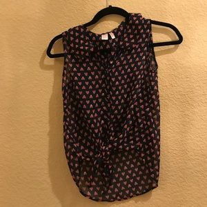 Heart Button-up Shirt